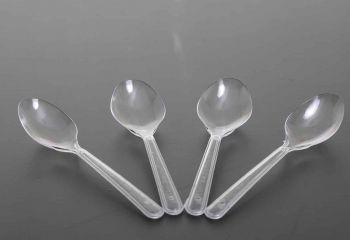 Plastik Şeffaf Kaşık 